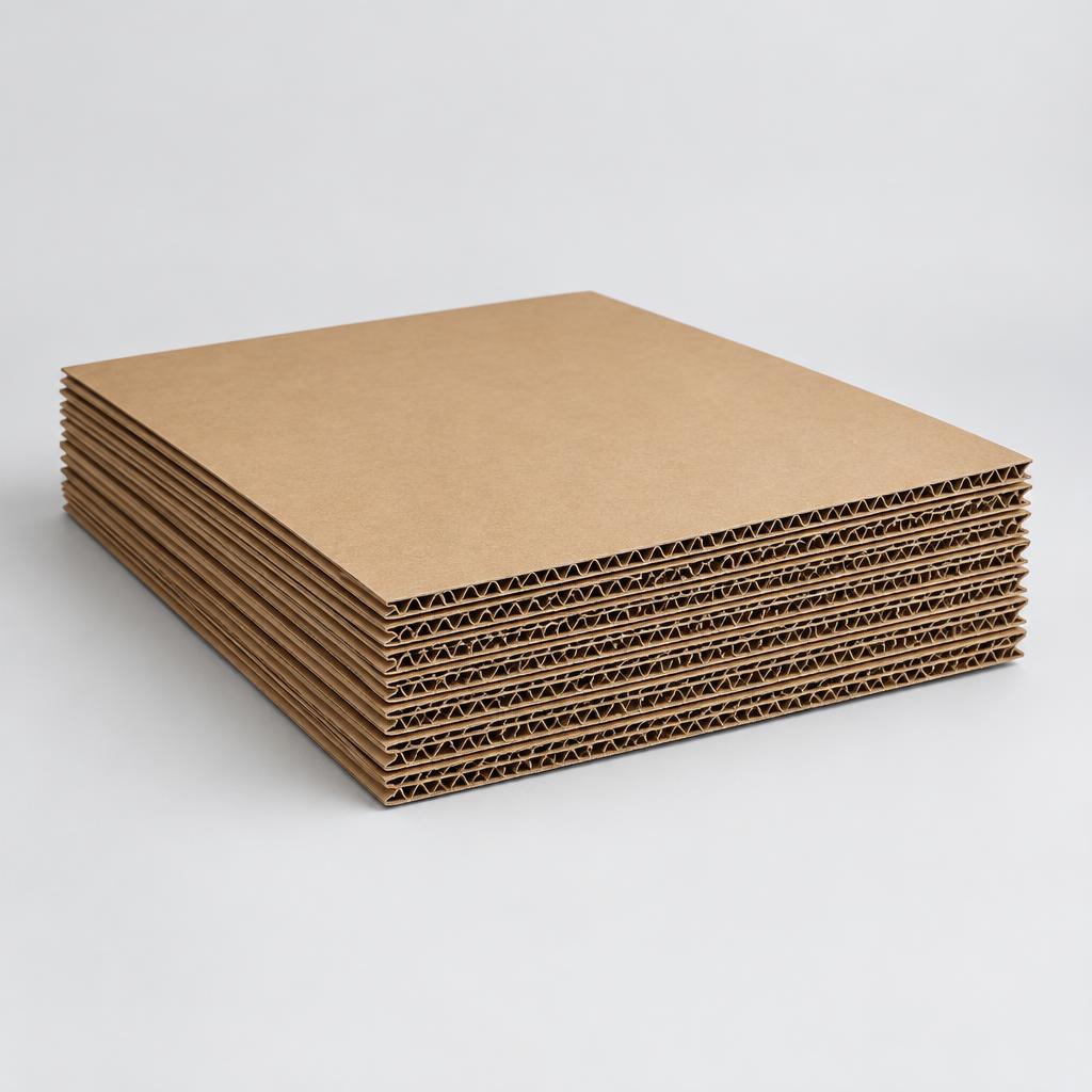 Plaque carton simple cannelure 100 × 100 cm